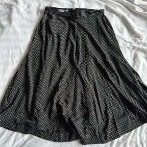 Hillard & Hanson Black and White A-Line Skirt